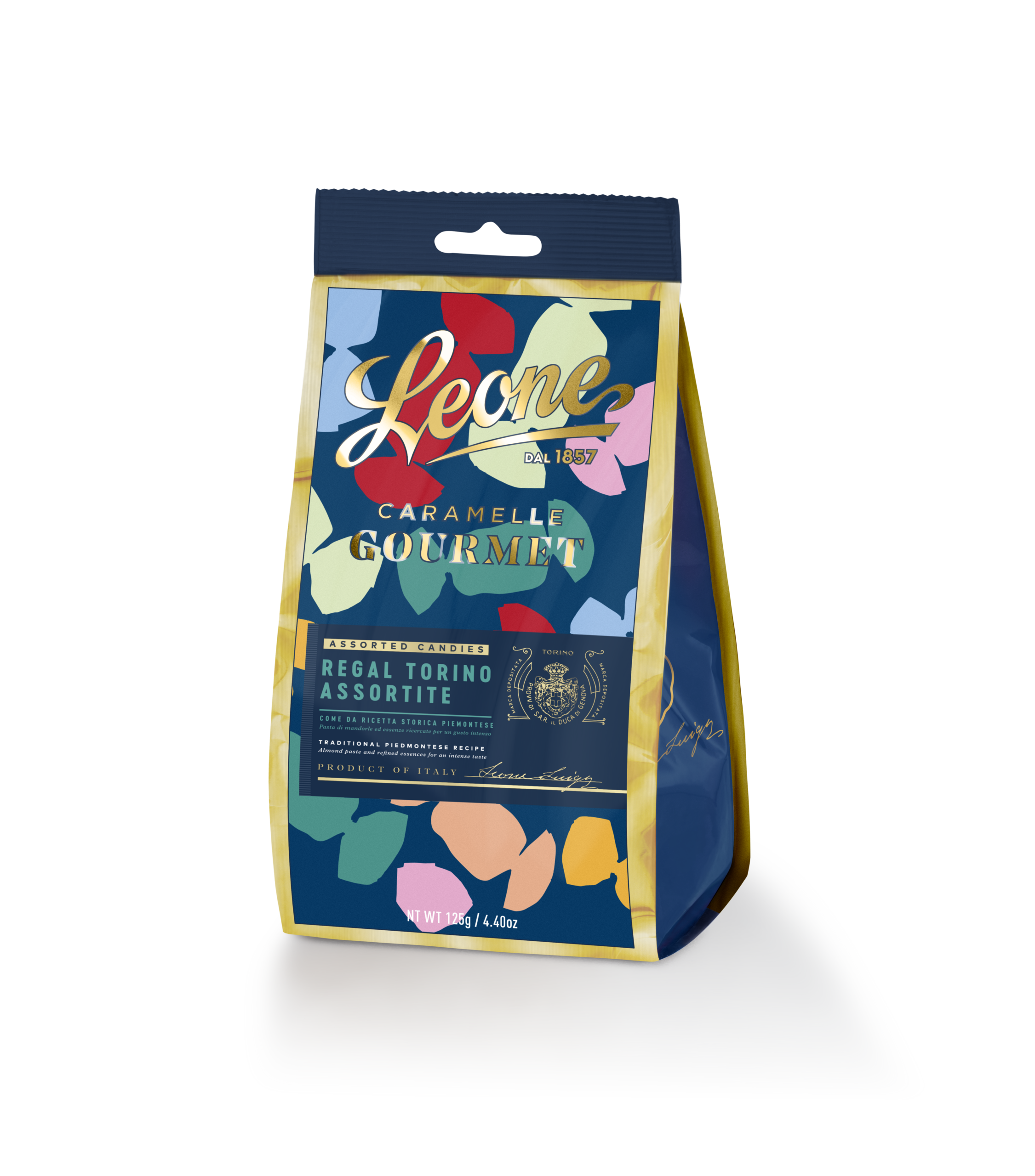 Karaliskās Torino karameles maisiņā (Leone, Itālija) 125 g