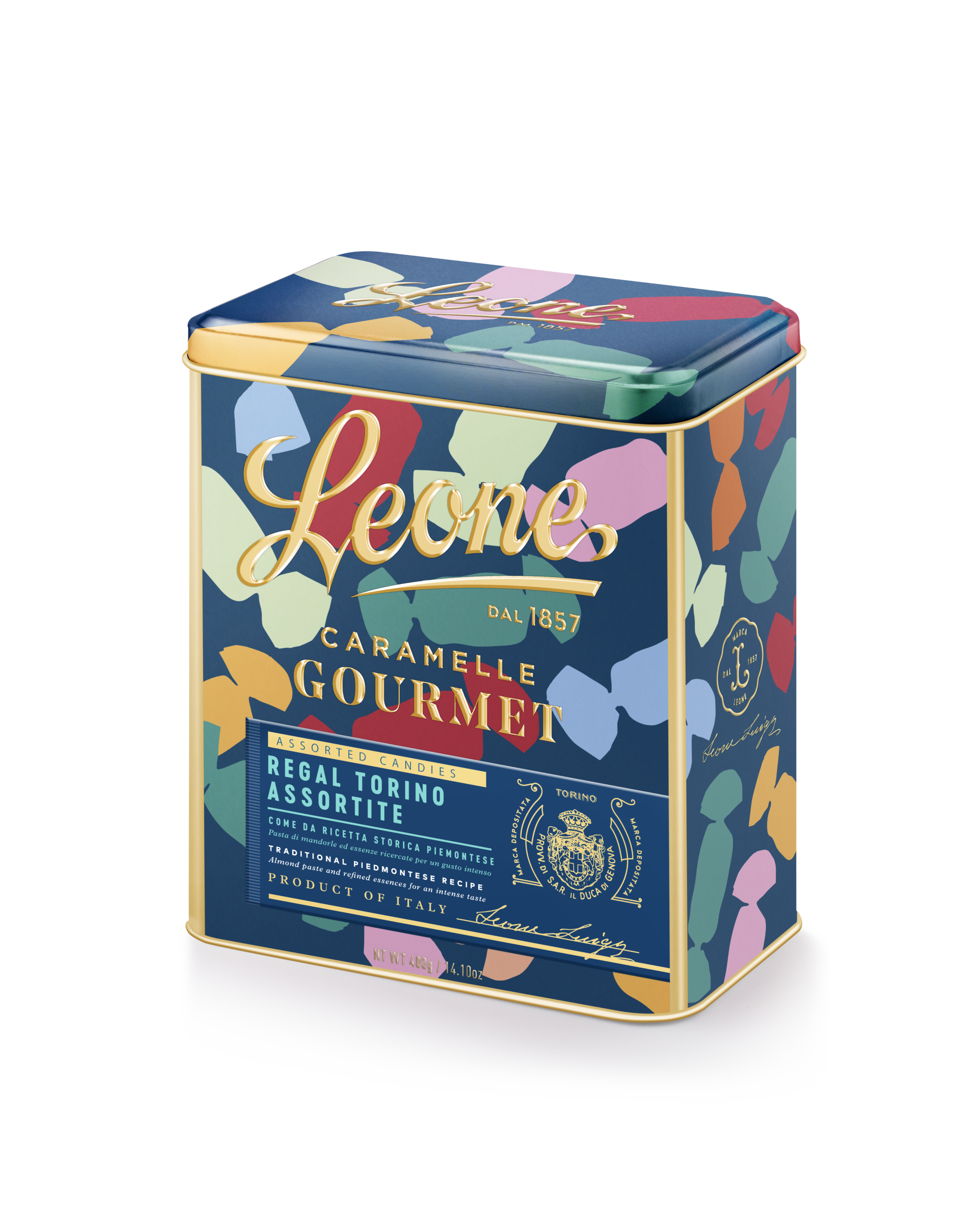 Karaliskās Torino karameles, dāvanu kaste (Leone, Itālija) 400 g