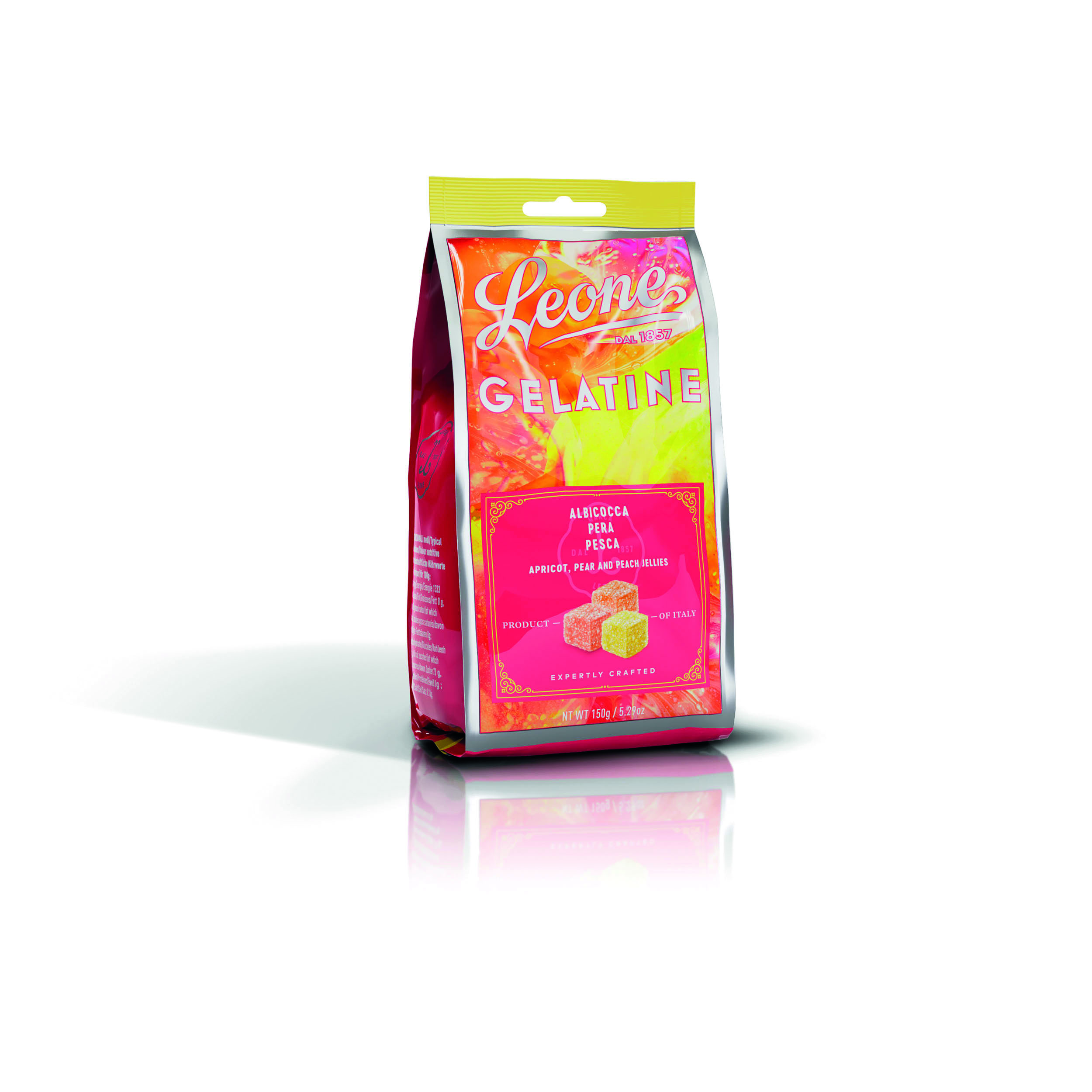 Augļu želejas kubiņi maisiņā (Leone, Itālija) 150 g