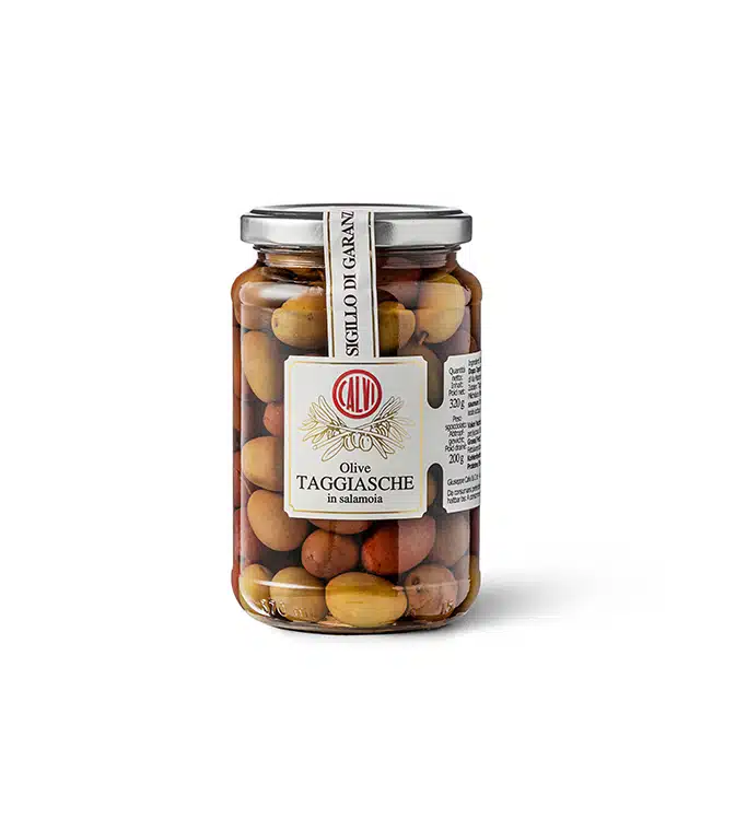 Taggiasche olīvas, sālījumā, 200 g (Itālija, Ligūrija)