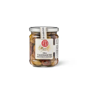 Taggiasche olīvas, bez kauliņiem, EVO eļļā, 180 g (Itālija, Ligūrija)