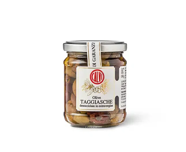 Taggiasche olīvas, bez kauliņiem, EVO eļļā, 180 g (Itālija, Ligūrija)