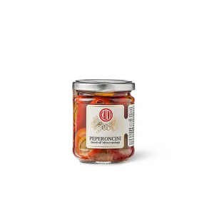 Ar anšoviem un olīvām pildīti apaļi paprikas 180 g (Itālija, Ligūrija)