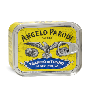 Tunzivs olīveļļā, metāla kārbiņā (Angelo Parodi) 230 g