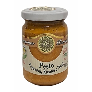 Pesto ar papriku, rikotu un riekstiem 130 g (Itālija)