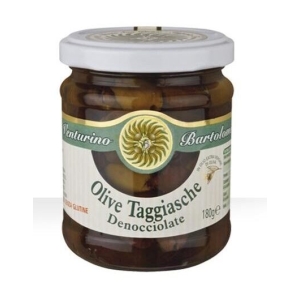 Olīvas „Taggiasche“ bez kauliņiem, EVO eļļā, 180 g (Itālija)