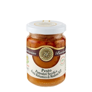 Pesto Genovese ar žāvētiem tomātiem un balzamiko etiķi 130 g