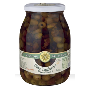 Olīvas „Taggiasche“ bez kauliņiem, EVO eļļā, 950 g (Itālija)