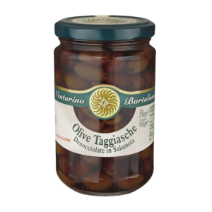„Taggiasca“ olīvas bez kauliņiem, sālījumā 290/160 g